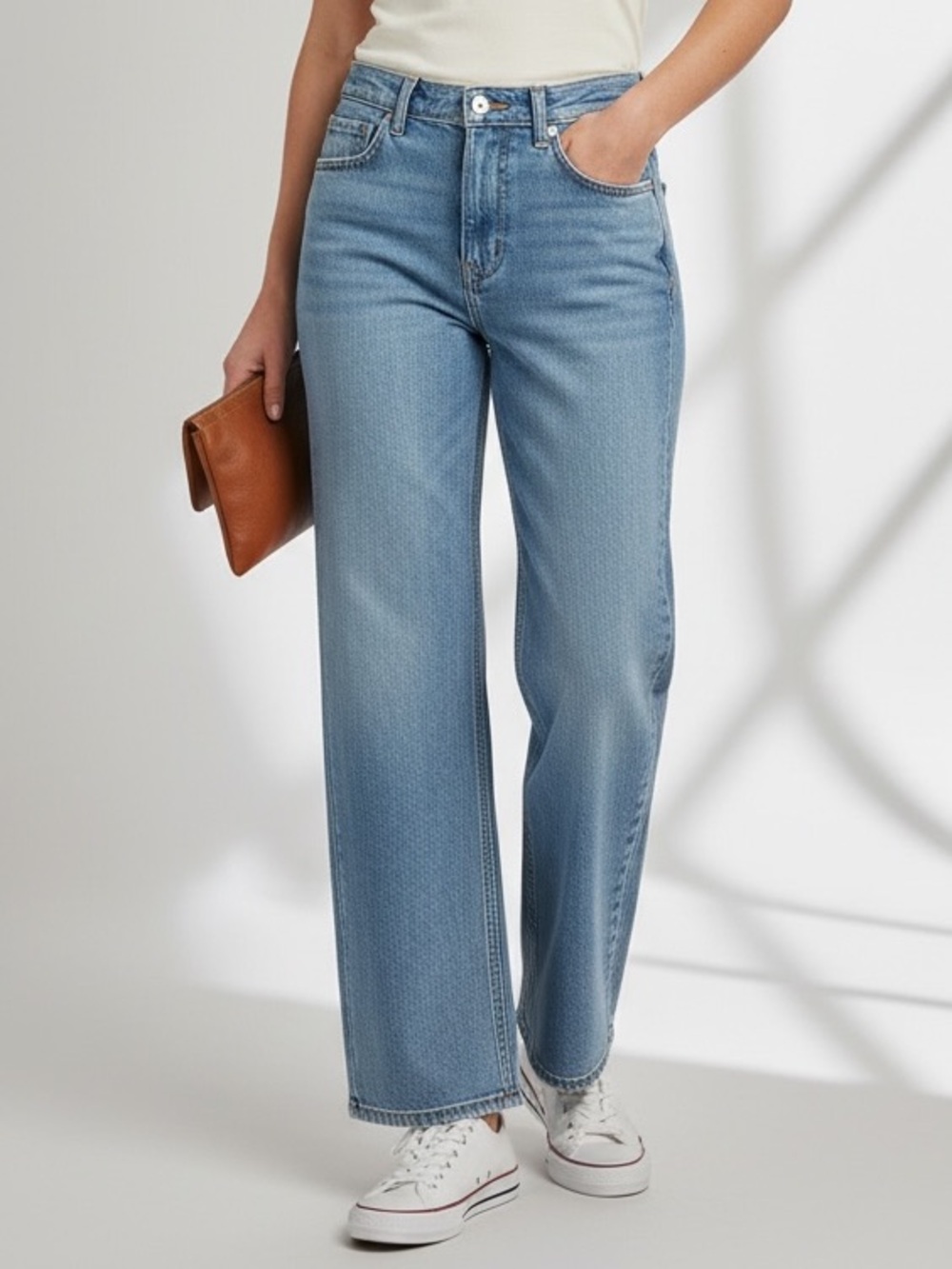 Etica Amis Relaxed Bootcut Jeans Size 30 Light Wash NWT High Rise